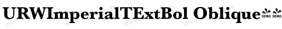 URWImperialTExtBol Oblique字体转换